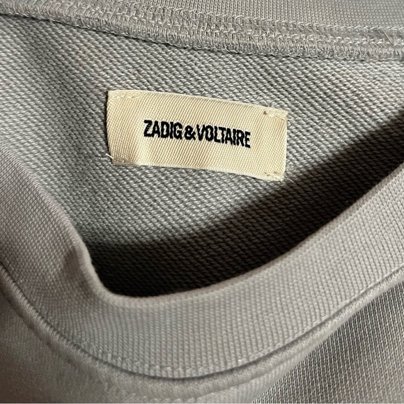 Rhinestone Gray Amour Sweatshirt Zadig & Voltaire - Picture 5 of 7